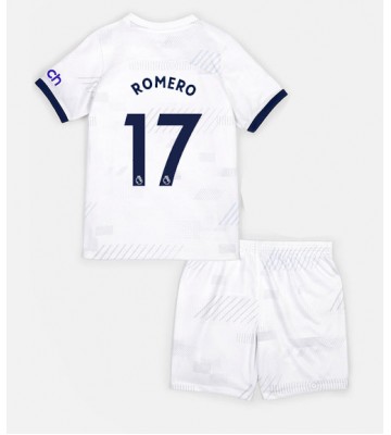 Tottenham Hotspur Cristian Romero #17 Hemmakläder Barn 2023-24 Kortärmad (+ Korta byxor)